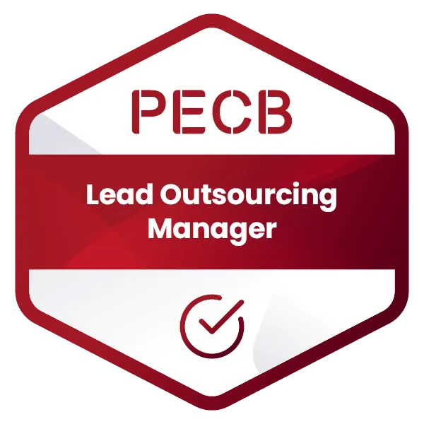 Badge PECB Certified Lead Outsourcing Manager