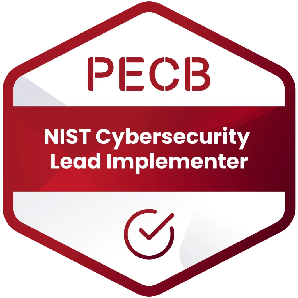 Badge PECB Certified NIST Cybersecurity Lead Implementer